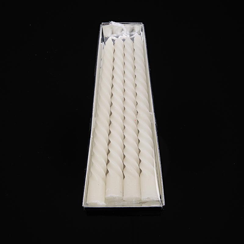 Electroplated Colored Spiral Long Stick Candle - Ideal for Christmas, Weddings, Birthdays, and Romantic Decor.