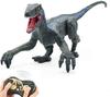 New Multifunctional RC Dinosaur Electric Dinosaur Robot Toy, Radio Controlled Robot Simulation Animal Model, Kids Toy (Gray)