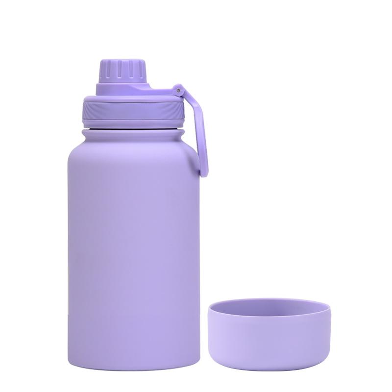 650Ml Stainless Steel Thermos Cup Non-Slip Outdoor Portable Water Cup Simple Wide Mouth Sports Kettle