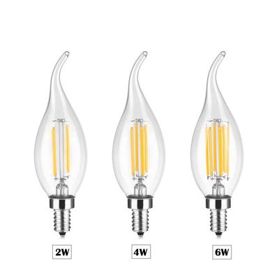 E14 LED Candle Bulb Retro Lamp Filament Candle Lamp Light E14 LED Candle Bulb Retro Lamp Filament Candle Lamp Light