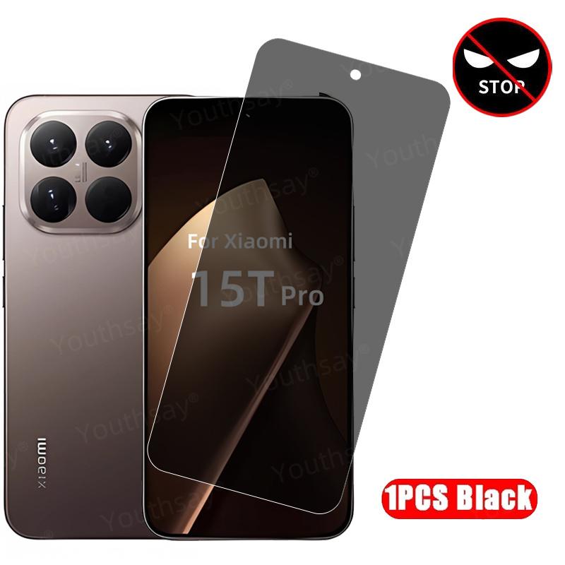 For Xiaomi 15T Privacy Screen Protector Tempered Glass Anti-spy Glass Mi 15T Protective Phone Anti Peeping Film Xiaomi 15T Pro