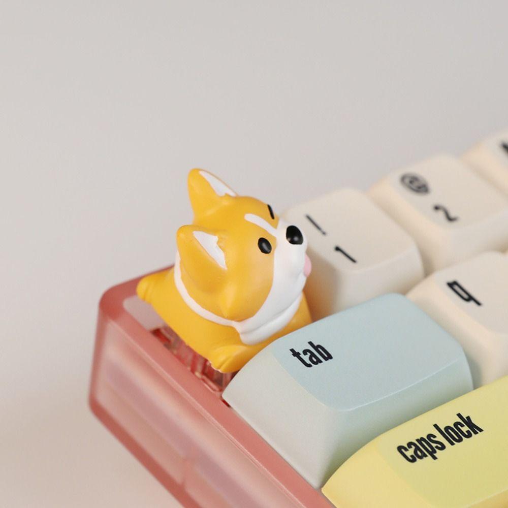 Little Key Crogi Butt Keyboard Cap Animal Mechanical Keyboard Keycap For Mechanical Keyboard