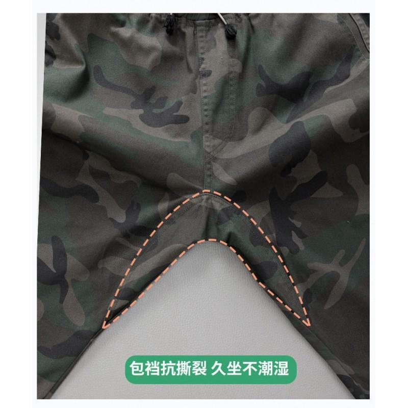 Mens Camouflage Cycling Jersey Set Breathable Wear-resistant Work Outdoor Printable Uniform