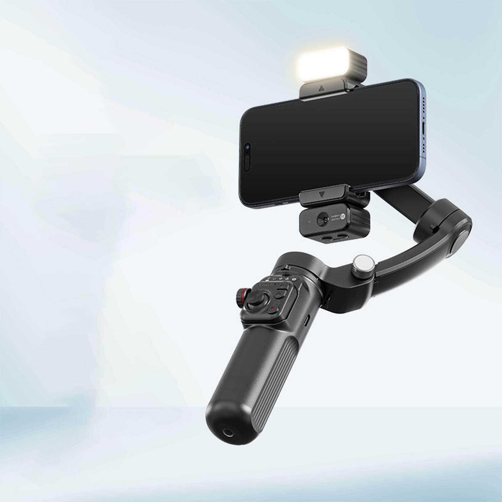 

Подвес для мобильного телефона, трехосевой стабилизатор, интеллектуальное отслеживание лиц, защита от сотрясений, фотосъемка в реальном времени, ручной штатив чёрный