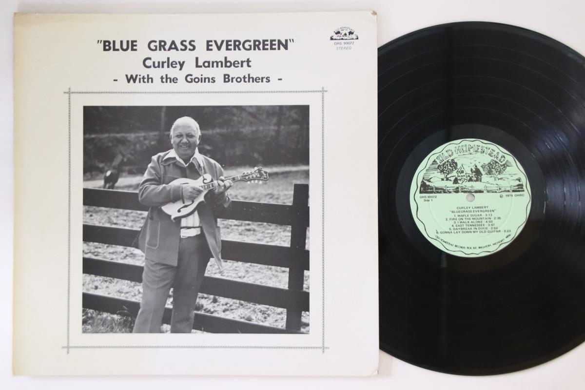 

LP Record CURLEY LAMBERT - Blue Grass Evergreen OHS90072 OLD HOMESTEAD R 1976 US Folk Used