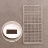 Classic Long Bar Chocolate Mold Transparent Grid Hard Plastic Chocolate Candy Mold Food Grade Plastic Wholesale Chocolate Mold