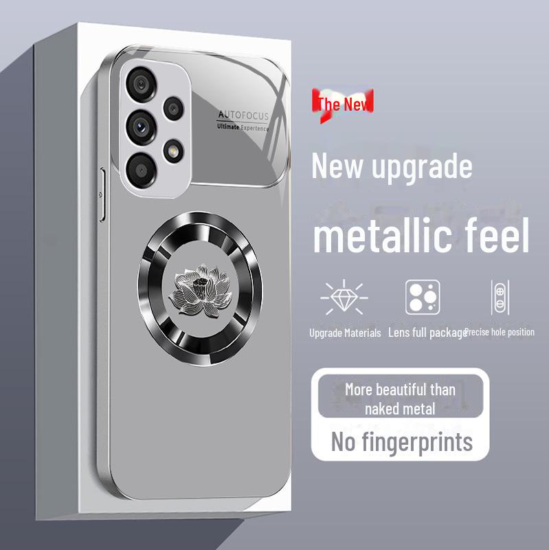 Samsung S23Ultra Metall Flüssigkeit S21 Ring Lotus S10e Erweiterte Anti-fall S20 Fall