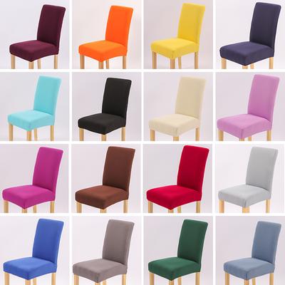 Elastischer Stuhlbezug in Universalgröße, reine Farbe, günstige Stuhlbezüge, Stretch-Sitzbezüge für Wohnzimmer, Heim und Esszimmer
