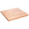 VidaXL Dessus de table marron clair 60x60x4 cm bois chêne traité 3156351