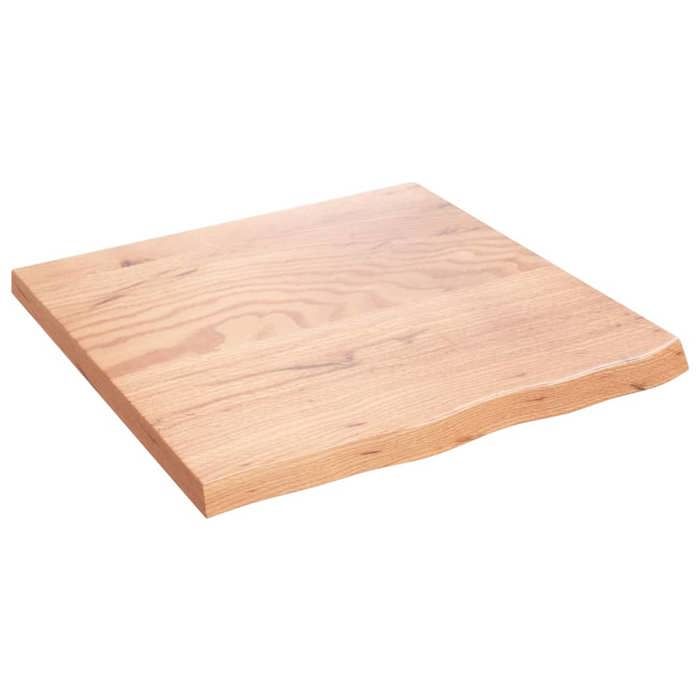 VidaXL Dessus de table marron clair 60x60x4 cm bois chêne traité 3156351