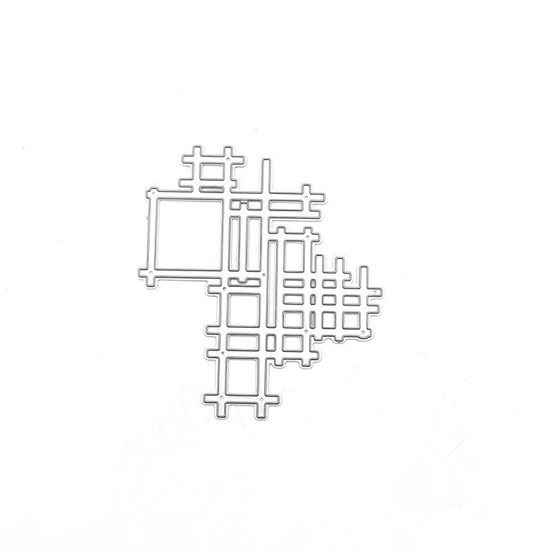 Fustelle Taglio Telaio Rete Lineare Stencil Metallico Fai da Te Scrapbooking Album Cartoncino Goffratura Artigianato Decorazione Artistica Taglio a Matrice