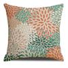 Colorful Floral Yellow Red Pattern Printed Soft Square Pillowslip  Blend Cushion Cover Pillowcase Living Room Home Decor