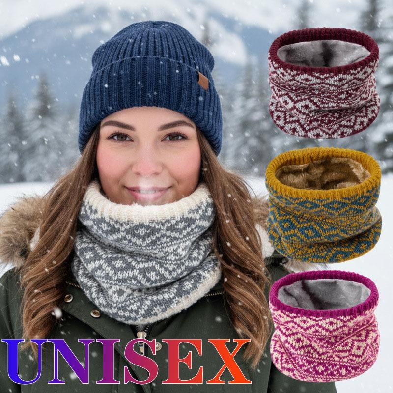Fashion Soft Knitted Neck Warmer Sports Scarf for Women Men Face Cover Winter Running Skating Hiking Cold-Proof Thick Collar