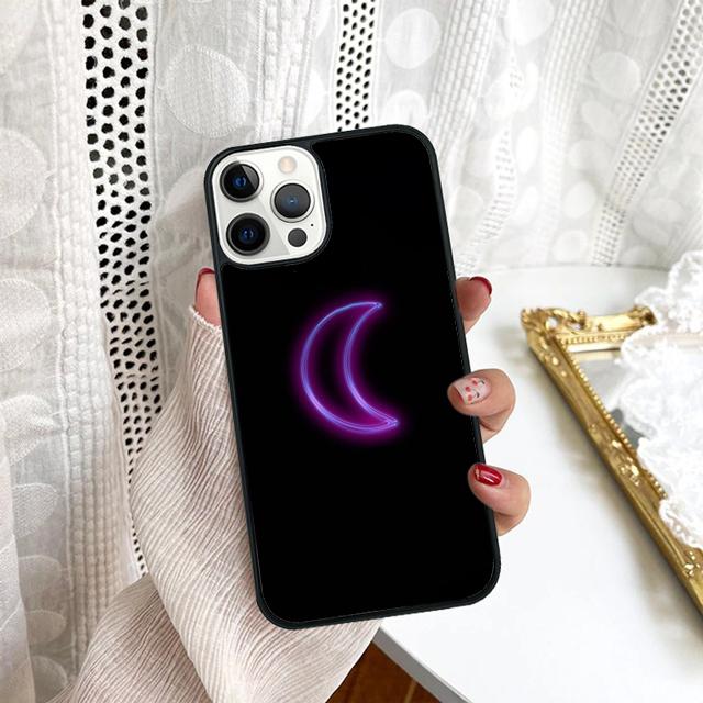Purple Neon Lights Phone Case For Samsung Galaxy S10 S22 S23 S24 Note 10 20 Lite S20 Plus S21 Ultra Back Cover