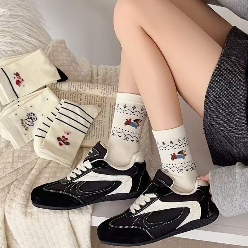 Cute Sausage Puppy, Trendy Casual Cotton Socks, Versatile Cartoon Long Socks, School-style Comfortable Women's Socks
