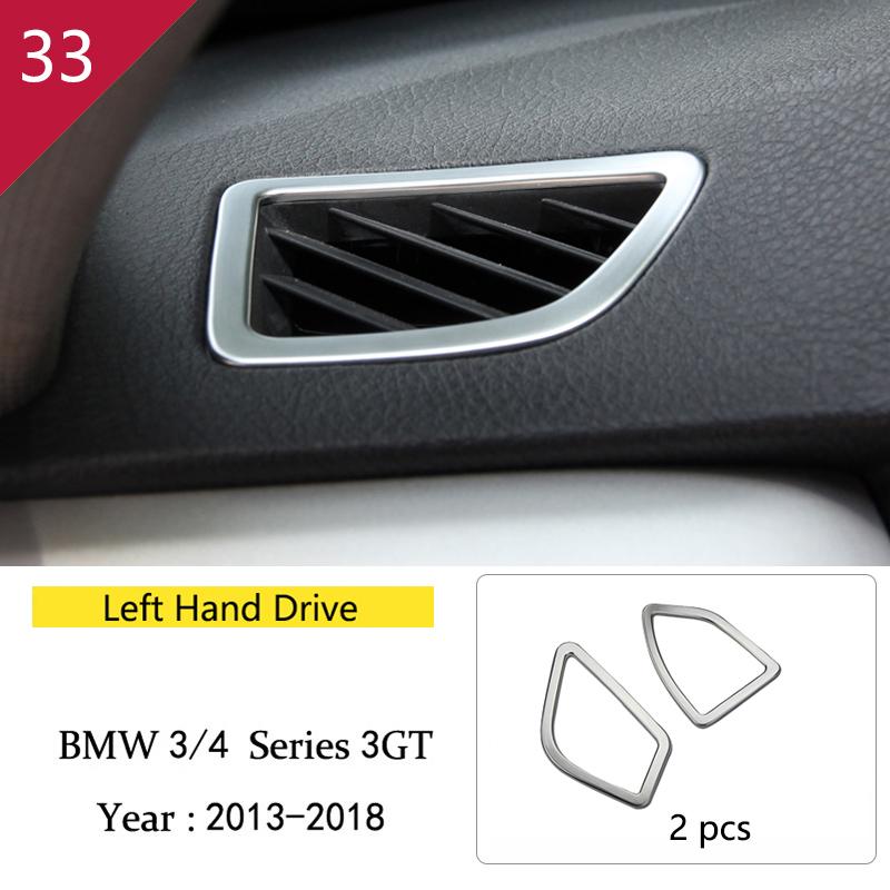 For BMW 3 4 Series 3GT F30 F32 F34 Car Styling Interior Gearshift AC CD Button Panel Door Armrest Decoration Cover Trim Sticker MQHWD1