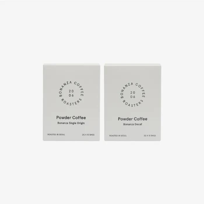 Powder coffee 2 types set