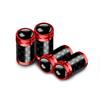 4Pcs Carbon Fiber Car Wheel Tire Valve Stem Air Cap For Mazda MS 2 3 5 6 CX5 CX9 CX7 CX4 CX3 CX30 MX5 MX3 BK Skyactiv h4