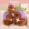 Eggplant Hat Capybara Plush Toy Stuffed Doll Cartoon Home Decoration Kids Gift