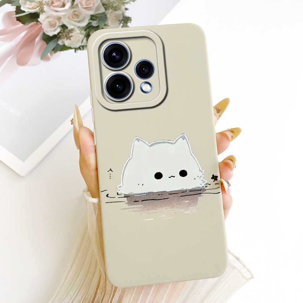 For Oppo Reno15 5G Case CPH2825 Stylish Simple Design Silicone Back Cover For Oppo Reno 15C Reno15c 5G Phone Cases Bumper