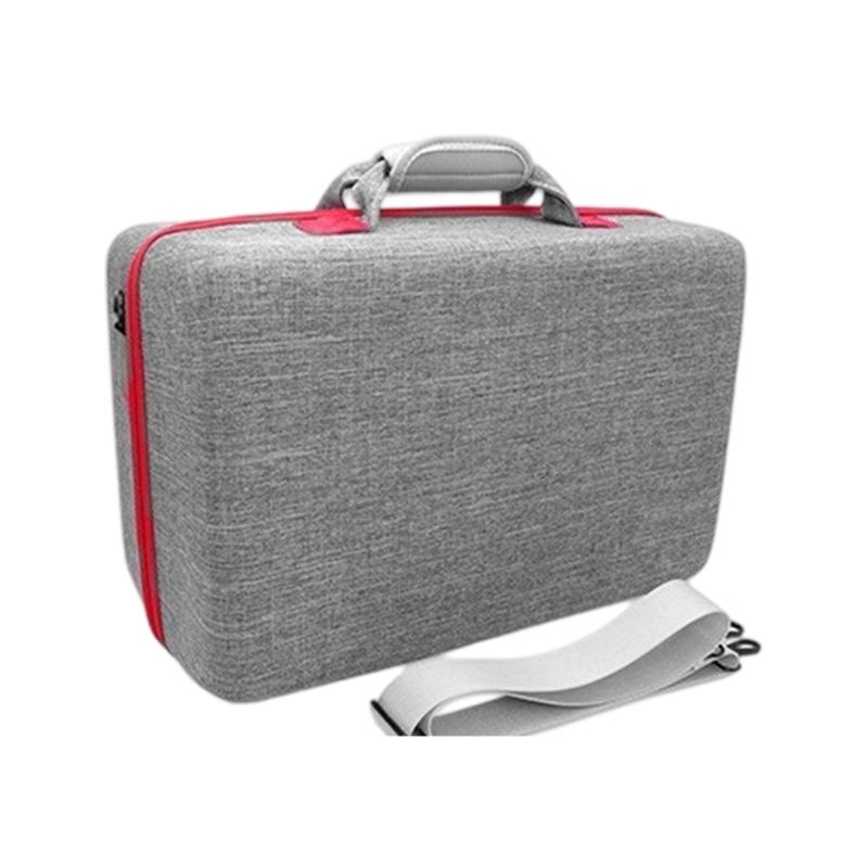 Дорожный чехол-органайзер для тонкой ударопрочной сумки для хранения консоли, контроллера, зарядной станции, дисков, защитный от царапин чехол серый