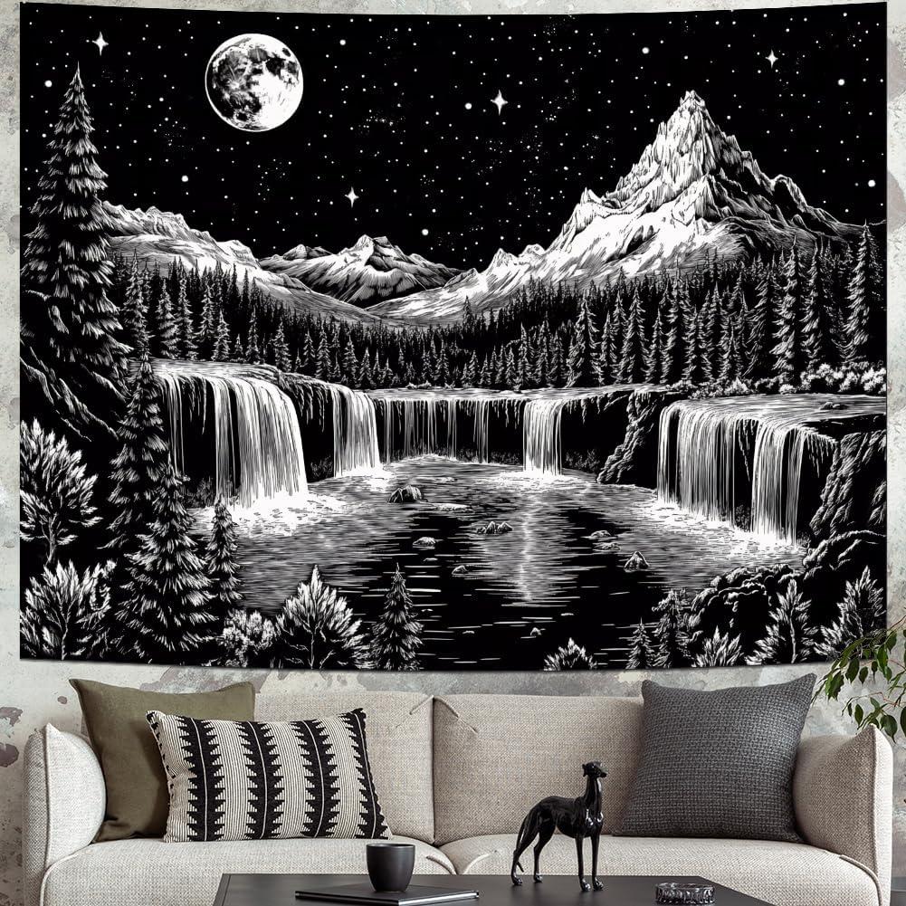 Leofanger tapestry, black and white 75x100