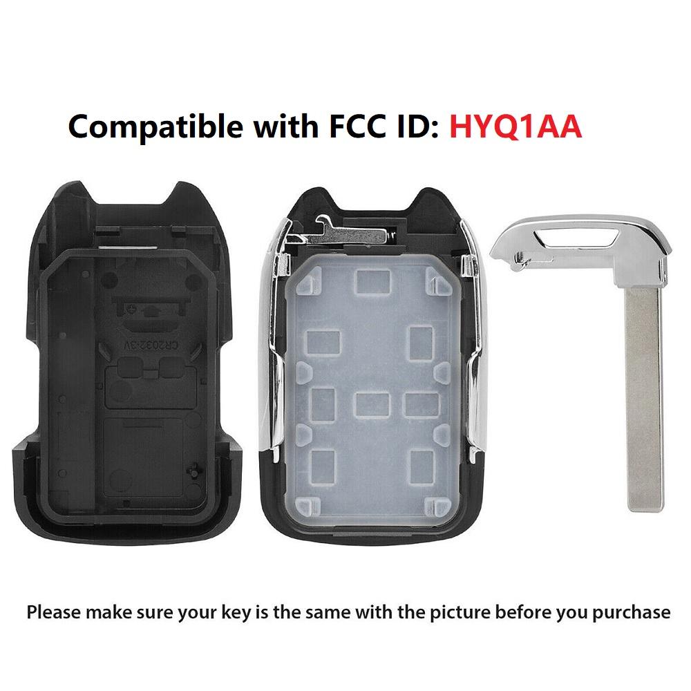 2 X Key Fob Shell Case 13580802 For 2014-2017 Chevrolet Suburban Tahoe GMC Yukon