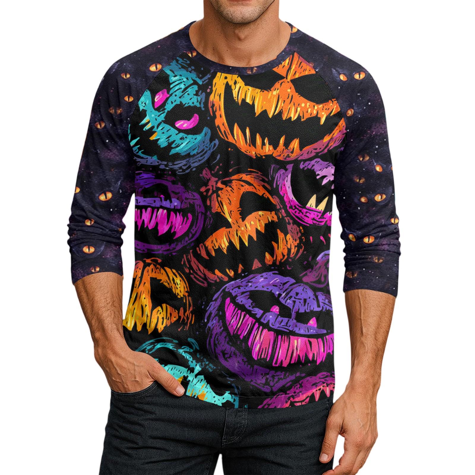 

Мужской топ-футболка с круглым вырезом и рукавами-плунжерами L оранжевый