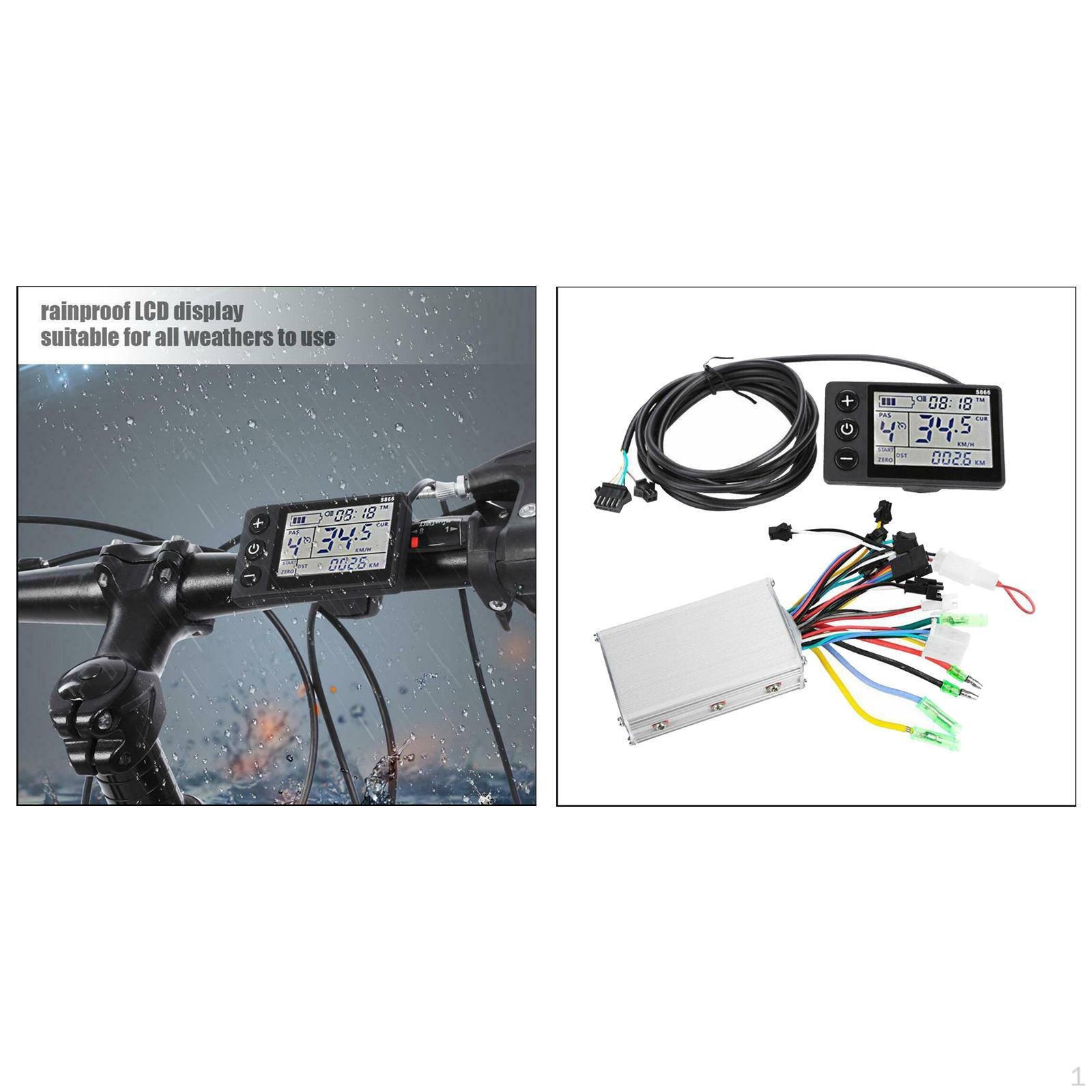 Компьютер, и Электрический ЖК-дисплей Измеритель Наружный Велосипедный Компьютер Дом 24V-36V