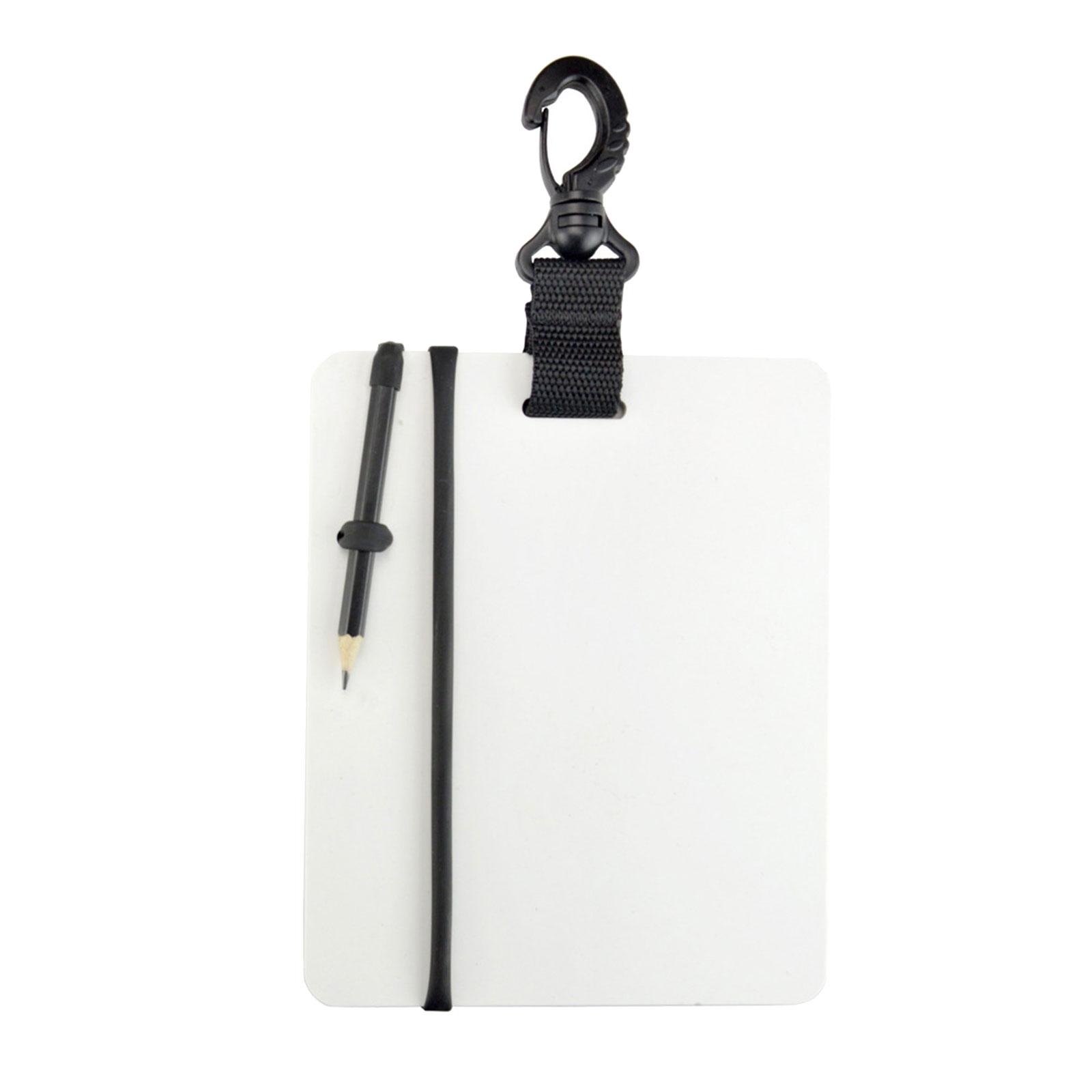 

Подводная писчая доска Дайвинг Блокнот для записей Сноркелинг Доска для записей Инструмент для общения дайвера Аксессуары для дайвинга Прочный L чёрный