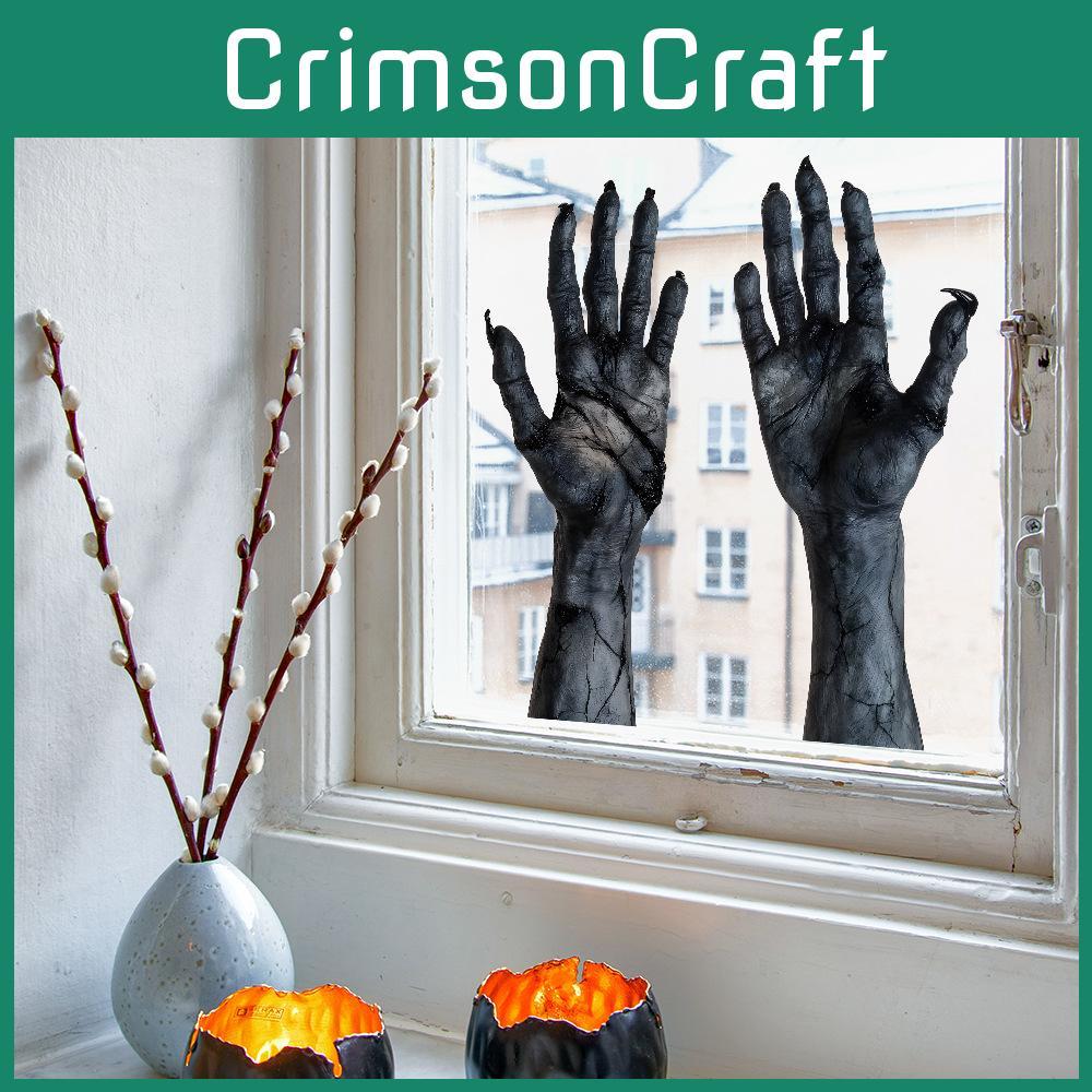 Arm Horror Halloween Uv Static Cling Glass Window Sticker For Home Decor