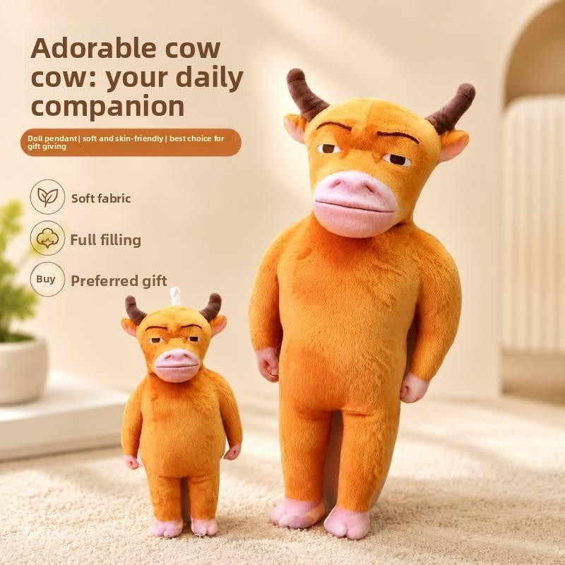 Niu Lai Animal Plush Toy With Pp Cotton Material For Kids And Gift Giving