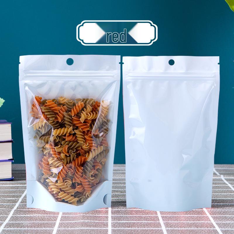 Colorful Yin Yang Self-Standing Translucent Resealable Snack Bags