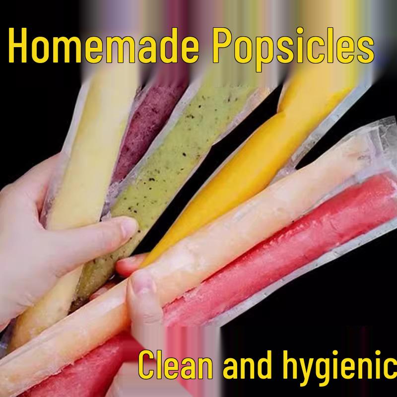 

DIY Disposable Popsicle Bags - Food Grade Ice Pop Molds for Homemade Popsicles and Slushies