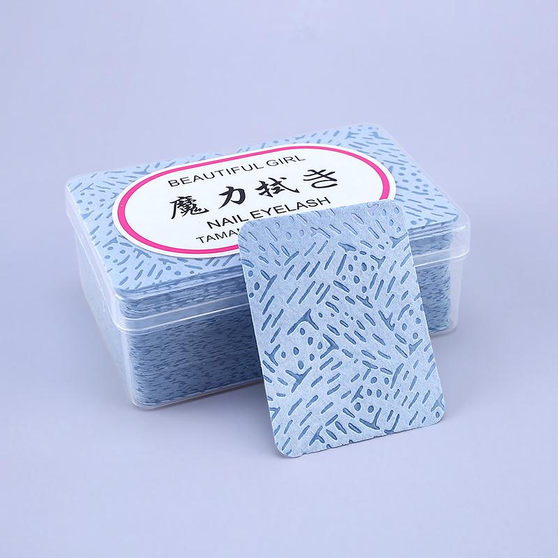 New Eyelash Extension Glue Nozzle Wipes Paper Cotton Glue Bottle Mouth Cleaning Remover Paper Cleaner Pads