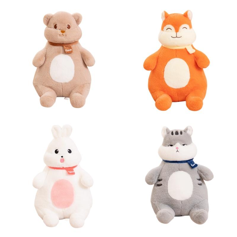 Cute Forest Friends Plush Toy Vivian Bear Leo Fox O Bubble Rabbit And Winky Cat 40cm Height