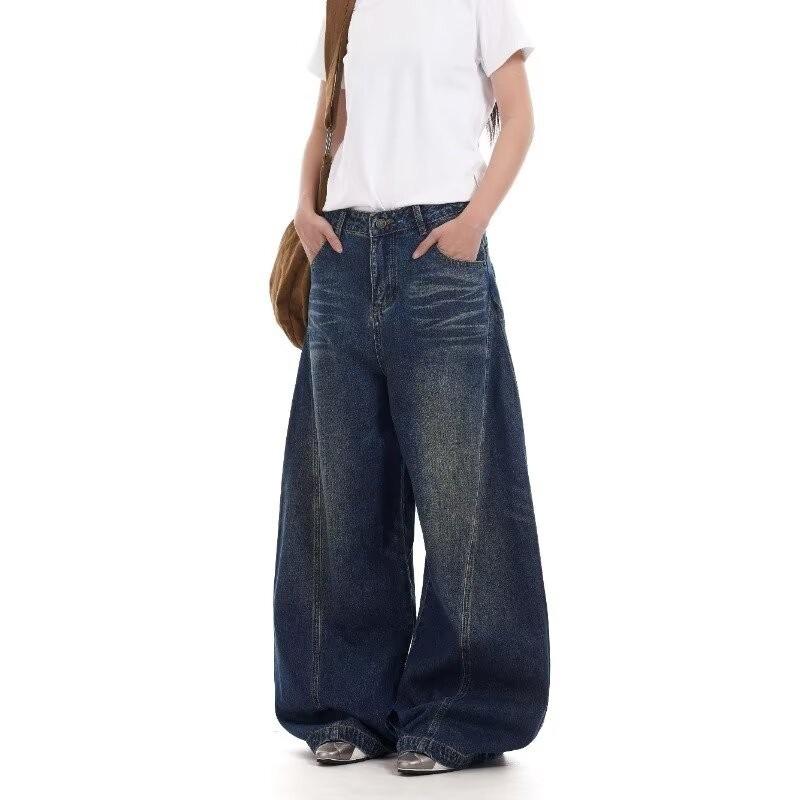 American Star Women s High-Waisted Retro Wide-Leg Jeans Small