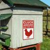 Funny Cluck Around And Find Out 8 Inch Retro Farmhouse Metal Tin Sign Rustic Wall Decor For Home Kitchen Garden Outdoor