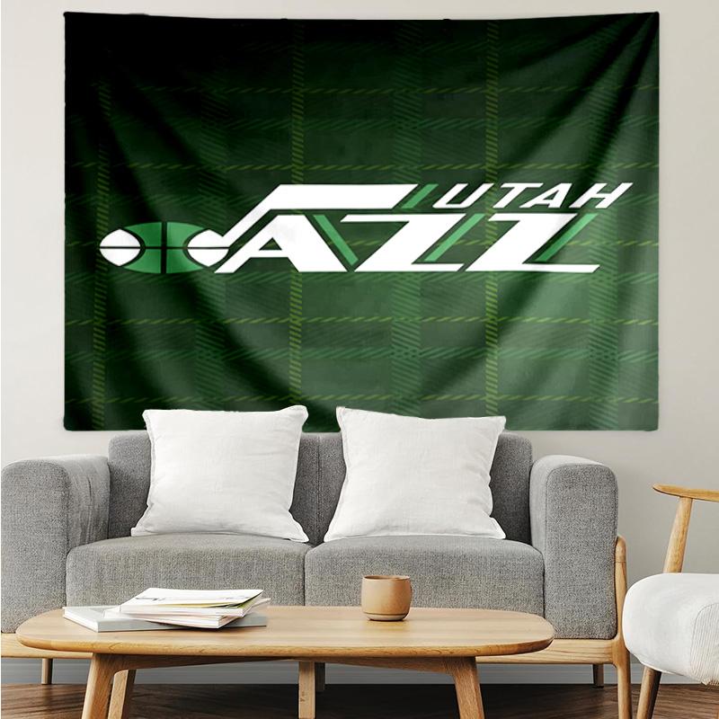 Jazz Basketball Team Quick-Dry Tapestry Hanging for Bedroom,Livingroom, Playroom,Decor Art Room Wall Tapestry Holiday and Birthday Gifts