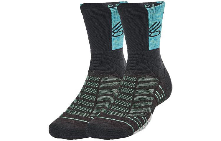 Under Armour x SESAME STREET Curry Crew Socks Unisex 1 Pack Black 1358779-005 M