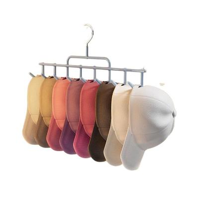 1Pc New Hat Rack Instagram-Style Cap Organizer With Hanging Hooks, Fits 8 Tall Caps For Dorm Closet Wall Mounted Baseball