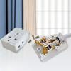 Schuko Plug Power Strip 3-Outlet 7-Hole German Standard Outlet Socket Home Electronics Extension Cord 0.3/0.5/1/2/3M