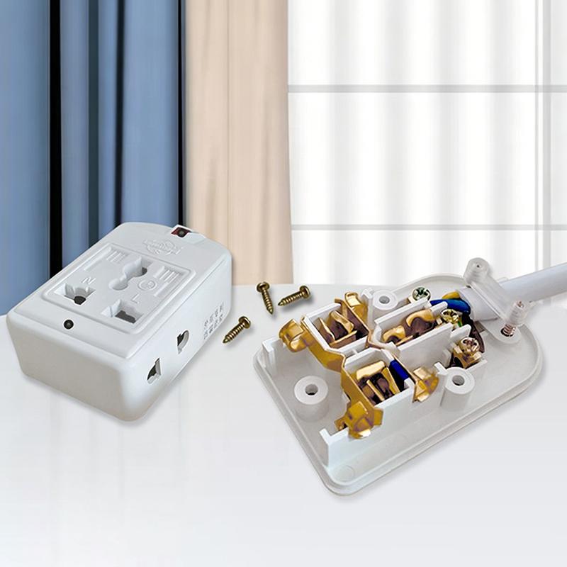 Schuko Plug Power Strip 3-Outlet 7-Hole German Standard Outlet Socket Home Electronics Extension Cord 0.3/0.5/1/2/3M
