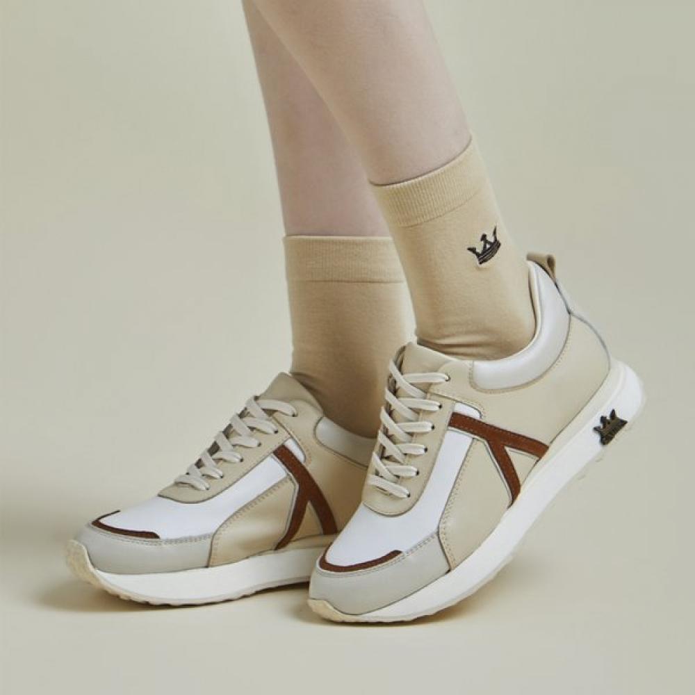 Lambda Women Lux Comfort Socks Mid Beige 52917
