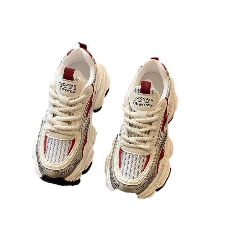 Show small feet, high value, thick sole height increase women's dad shoes, spring and autumn versatile trendy casual shoes women