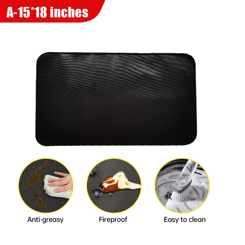Under Grill Mat Fireproof Fire Pit Mat Outdoor Camping Wood Stove Grill Mat Barbecue Grill Mat Ground Patio Deck Lawn Ember Mat