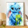 Disney Diamond Painting Set Classic Stitch Frog Home Decor Craft, Perfect Handmade DIY Gift Idea