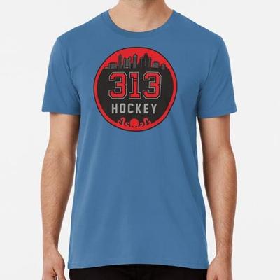 313 Hockey Logo Größe S bis 5XL Hergestellt in den USA T-Shirt