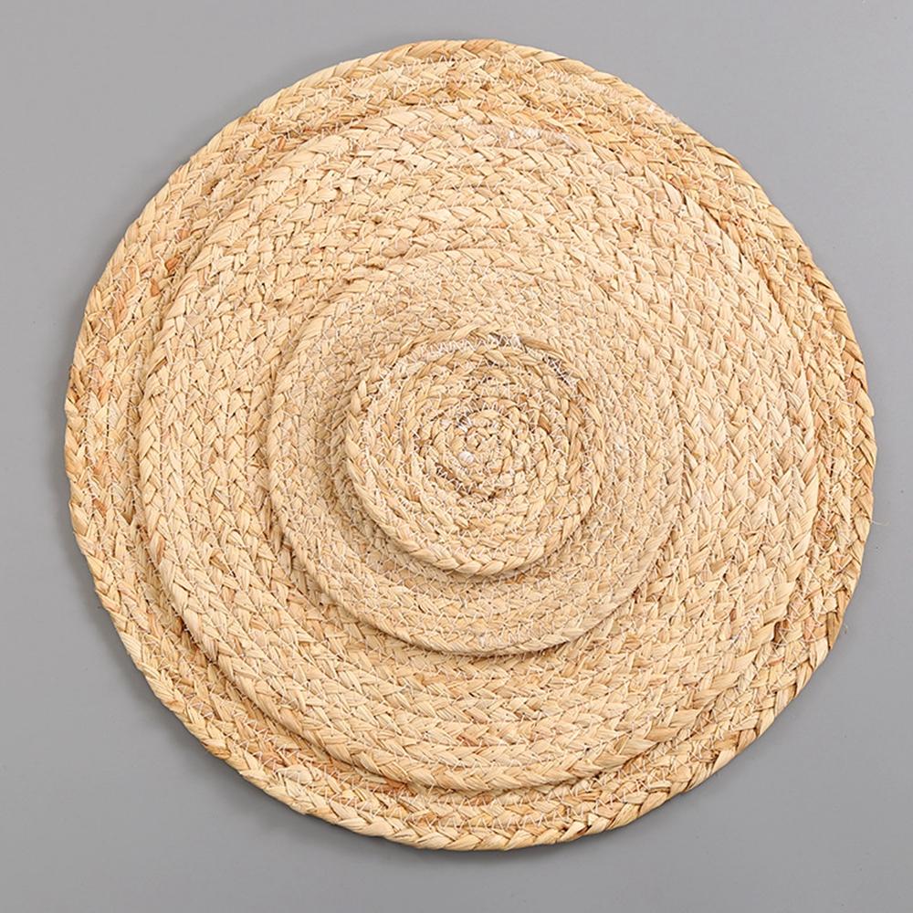 Corn Hull Handmade Dinner Kitchen Heat Insulation Home Table Pads Coaster Placemat Home Decor