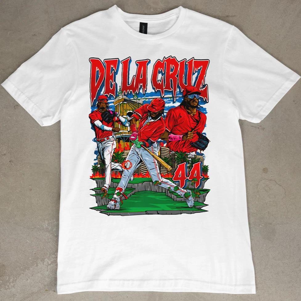 

Elly De La Cruz Graphic T Shirt Men s Jersey Cincinnati Reds Baseball Tee Retro 3XL